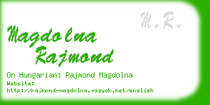 magdolna rajmond business card